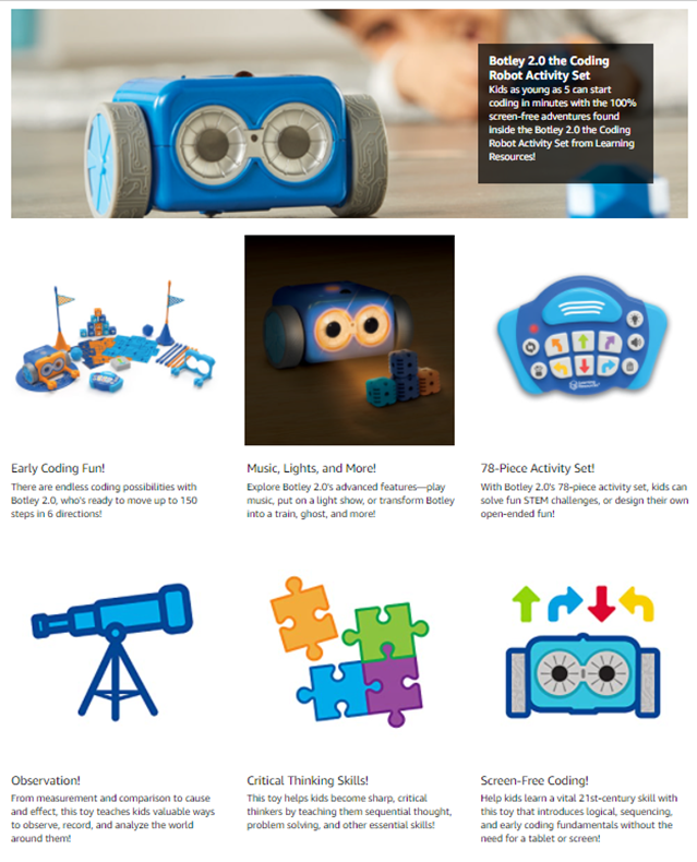 Learning Resources Botley 2.0 The Coding Robot Classroom Bundle