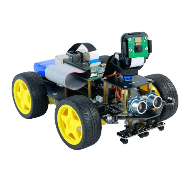 An advanced, competition-ready robot built by a Lab student